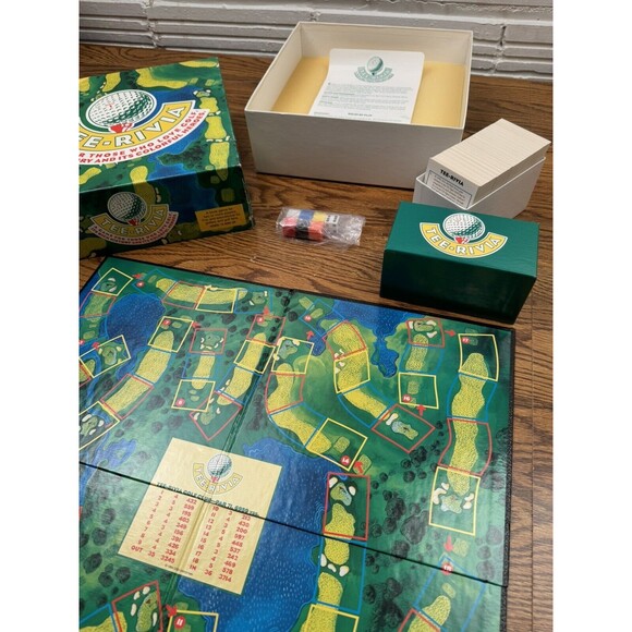 1994 DSH Enterprises TEE-RIVIA Golf Trivial Board Game Sealed - Picture 4 of 6